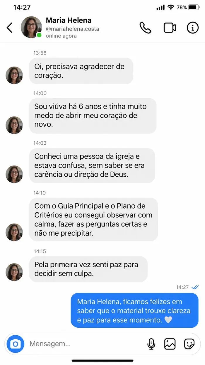 Avaliação de quem usou o guia
