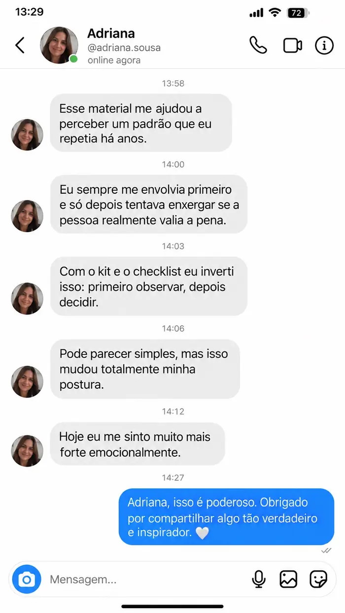 Avaliação de quem usou o guia