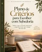 Capa Plano de Critérios